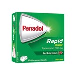 PANADOL RAPID 20 SOLUBE TABLETS X 6 PACK