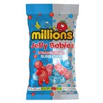 MILLIONS JELLY BABIES STRAWBUBBLE UK 190G X 10 PACK