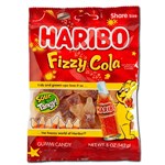 HARIBO FIZZY COLA PEG BAG 141G X 12 PACK