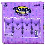 PEEPS LAVENDER MARSHMALLOW BUNNIES 8CT X 20 PACK