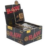 RAW BLACK CLASSIC ROLLING PAPERS KING SIZE WITH TIPS 24PK