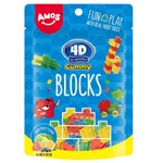 AMOS 4D GUMMY BLOCKS PEG BAG 198G X 12 PACK