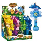 KIDSFRENZY FLASH DINOSAUR FAN CANDY 8G X 12 PACK