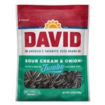 DAVID SUNFLOWER SEEDS SOUR CREAM  ONION 149G X 12 PACK