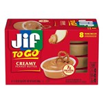 JIF TO GO CREAMY PEANUT BUTTER 8CUPS 249G X 6 PACK