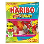 UK HARIBO SOUR SPARKS 154G X 12 PACK