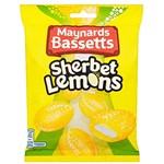 UK MAYNARDS BASSETTS SHERBET LEMON BAG 200G X 12 PACK