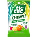 US TIC TAC CHEWY SOUR ADVENTURE PEG BAG 80G X 12 PACK
