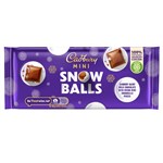 UK CADBURY DAIRY MILK MINI SNOWBALLS BLOCK 110G X 20 PACK