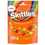 UK SKITTLES CITRUS POUCH 136G X 15 PACK