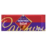 UK CADBURY DAIRY MILK BISCOFF BLOCK 350G X 14 PACK