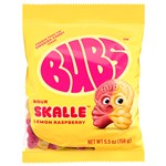 BUBS SOUR SKULL LEMON RASPBERRY 156G X 8 PACK
