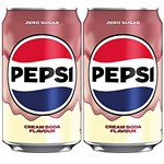 UK PEPSI CREAM SODA ZERO SUGAR CAN 330ML X 24 PACK
