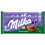 EU MILKA BROKEN HAZELNUT CHOCOLATE 90G X 24 PACK