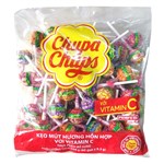 CHUPA CHUPS LOLLIPOPS ORIGINAL ASSORTED BULK 600G 60 PK  X 18 BAGS