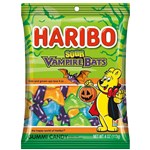 HARIBO HALLOWEEN SOUR VAMPIRE BATS PEG BAG 113G X 12 PACK