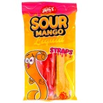 JUICY JELLY LIQUID SOUR STRAPS MANGO 160G X 12 PACK