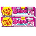 CHUPA CHUPS BIG BABOL STRAWBERRY CREAM STICK 20G X 20 PACK