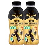 NIPPYS ICED CHOC BANANA FLAVOURED MILK BOTTLE 500ML X 12PK