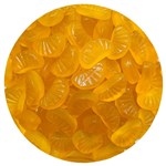 JUICY JELLY PEELED GUMMY ORANGE  BULK 1KG BAG