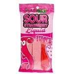 JUICY JELLY LIQUID SOUR STRAPS  STRAWBERRY 160G X 12 PACK