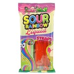 JUICY JELLY LIQUID SOUR STRAPS RAINBOW 160G X 12 PACK