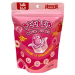 JUICY JELLY PEELED MAGIC CUBES PEACH  STRAWBERRY HANGSELL 120G X 12