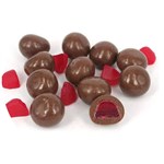 FYNA MILK CHOCOLATE RASPBERRY SHOTS BULK 65KG