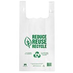 MEDIUM WHITE REUSEABLE CARRY BAGS 1000 PCS
