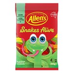 ALLENS SNAKES ALIVE PEG BAG 200G X 12 PACK