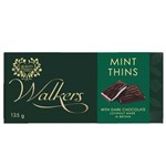 WALKERS DARK CHOCOLATE MINT THINS 135G X 6 PACK